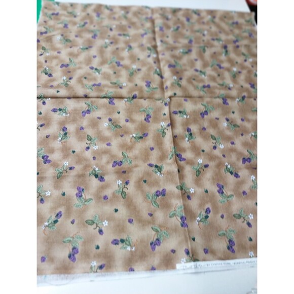 1/2 Yard Cotton Fabric Moda For Cynthia Young Hedgehog Prod 1996 - Picture 1 of 2